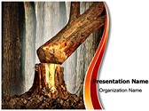 Tree Cutting Deforestation Editable PowerPoint Template
