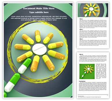 Homeopathic Pills Concept Editable Word Template