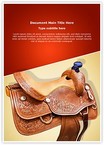 Horse Saddle Editable Template