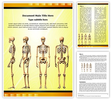 Human Skeleton Editable Word Template