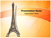 Eiffel Tower Statue Editable PowerPoint Template