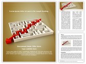 Solved Maze Puzzle Editable PowerPoint Template