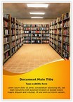 Library Bookshelf Editable Template