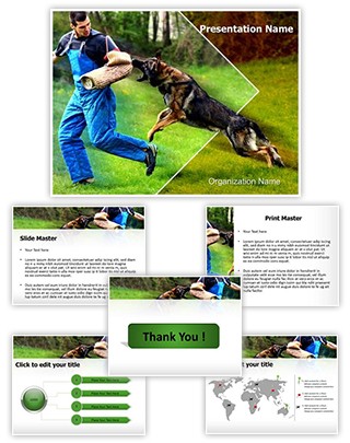 German Shepherd K9 Training Editable PowerPoint Template
