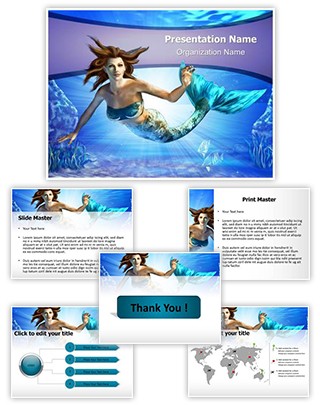 Mermaid Editable PowerPoint Template