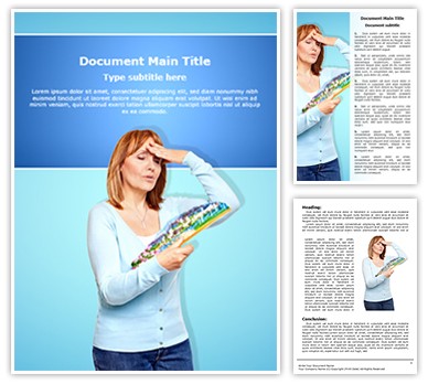 Menopausal Complaints Editable Word Template