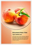 Peach Fruit Editable Template