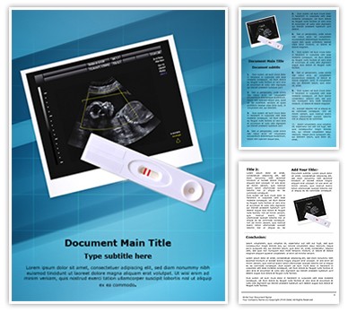 Pregnancy Test Positive Editable Word Template