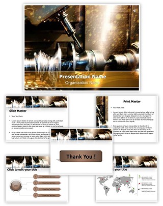 Metalworking Lathe Editable PowerPoint Template