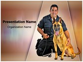 Police K9 Dog Editable PowerPoint Template