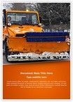 Snow Plow Truck Editable Template