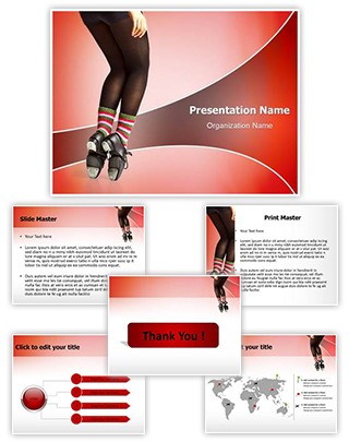Tap Dancer Editable PowerPoint Template