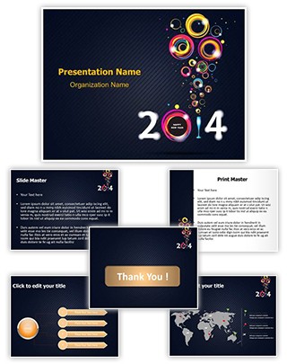 New Year Abstract Editable PowerPoint Template