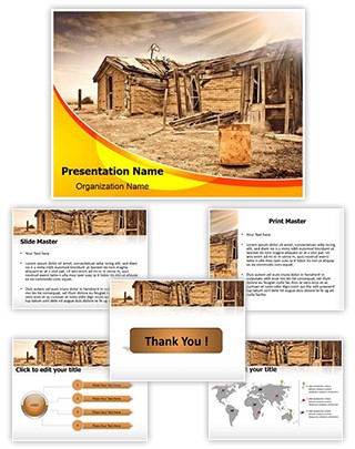 Ghost Town Editable PowerPoint Template