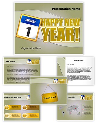 New Year Editable PowerPoint Template