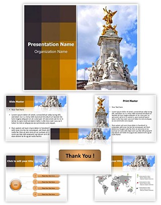 Victoria Monument Editable PowerPoint Template