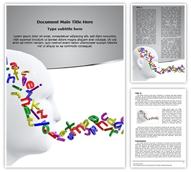 Communication Skills Editable Word Template