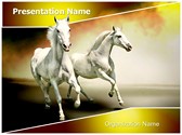 White Horses Editable Template