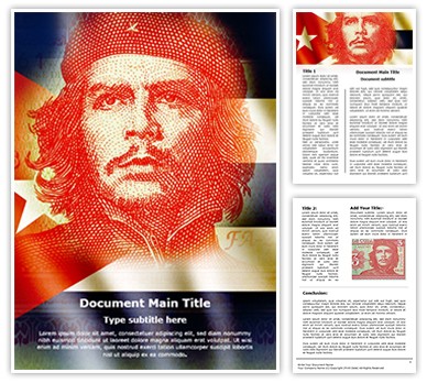 Cuba Che Guevara Editable Word Template