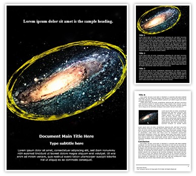 Space Editable Word Template