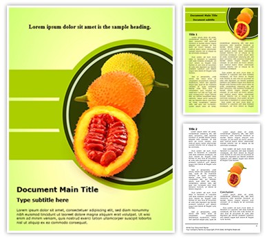 Sweet Gourd Editable Word Template