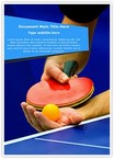 Table Tennis Service Editable Template