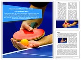 Table Tennis Service Editable PowerPoint Template