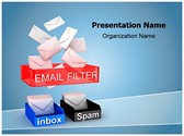 Email Filter for Spam Editable PowerPoint Template