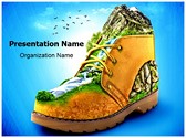 Mountaineering Shoes Editable PowerPoint Template