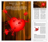 Love Broken Heart Editable PowerPoint Template