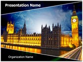 London Parliament Big Ben Editable Template