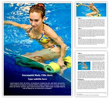 Aqua Aerobics Editable Word Template