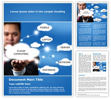 Cloud Computing Editable Word Template