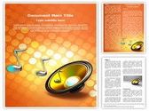 Audio Speaker Editable PowerPoint Template