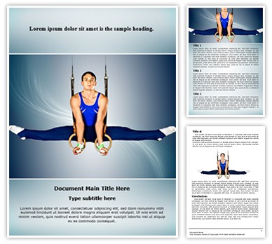 Gymnastics Editable Word Template