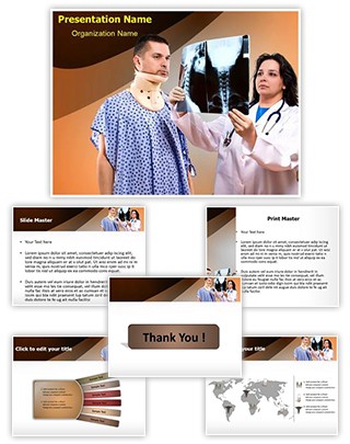 Neck X-ray Editable PowerPoint Template