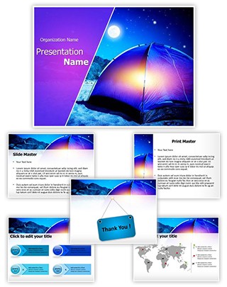 Night Camp Editable PowerPoint Template