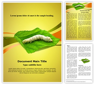 Silkworm Editable Word Template