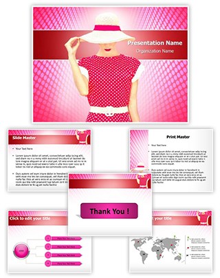 Fashion Polka Dots Editable PowerPoint Template