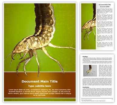 Water Larva Editable Word Template