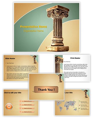 Roman Pillar Editable PowerPoint Template