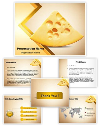 Piece of Cheese Editable PowerPoint Template