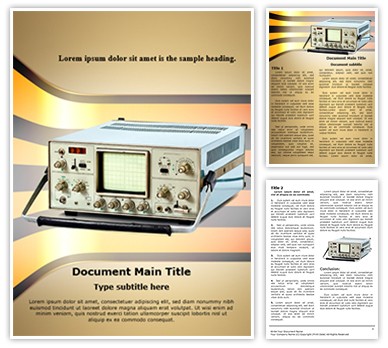 Cathode Ray Oscilloscope Editable Word Template