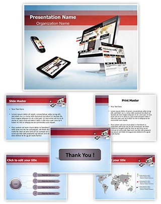 Responsive Website Editable PowerPoint Template