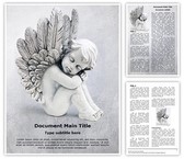 Cute Angel Editable PowerPoint Template