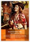 Cowgirl Editable Template