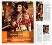 Cowgirl Editable PowerPoint Template