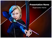 Bow and Arrows Editable PowerPoint Template