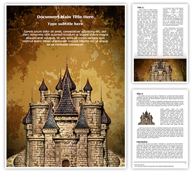 Disney Old Castle Editable Word Template