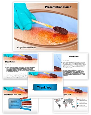 Iodine Swab Editable PowerPoint Template